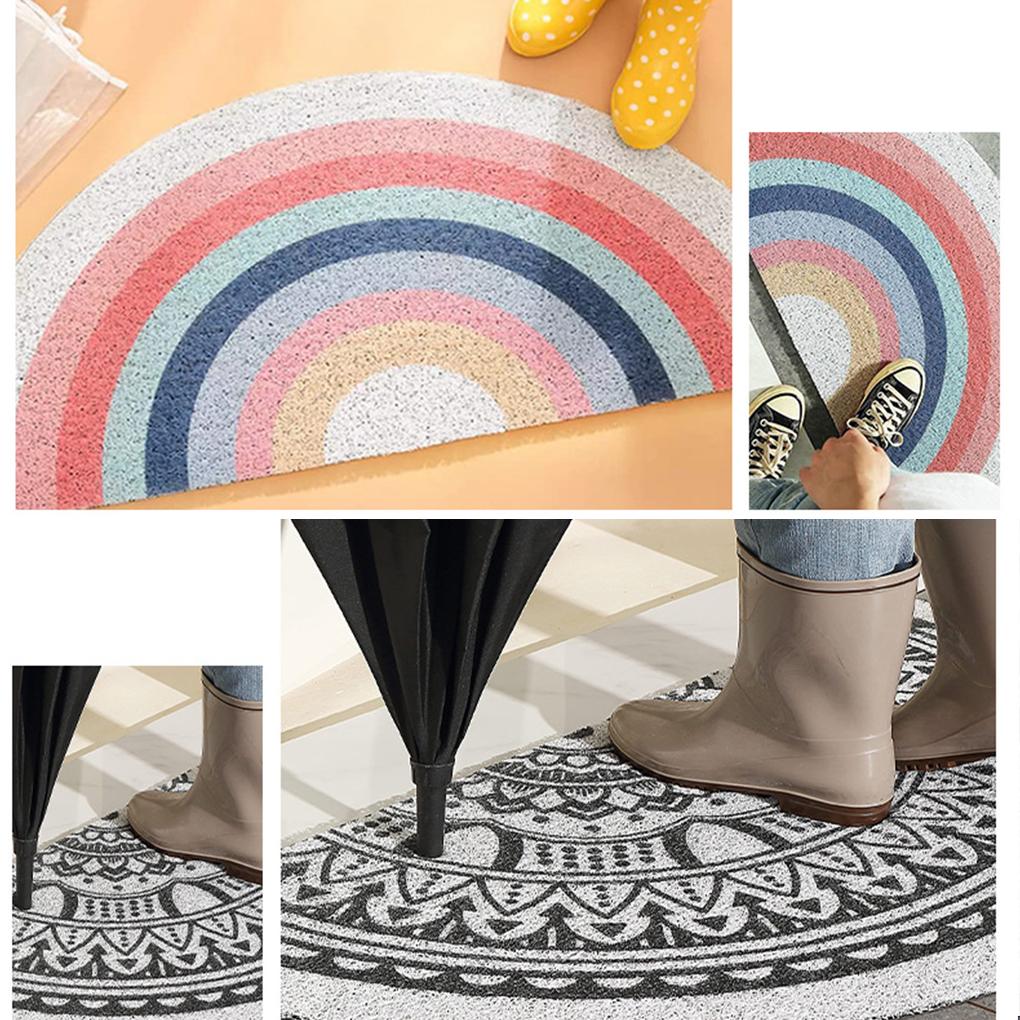 Mat With Strong Cleaning Power Water Absorbent And Anti-Slid Bottom Welcome Mat Entrance Door Mat