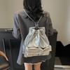 Leisure Locomotive Wind Commuter Large Capacity Backpack New Fashion Chain Backpack Leisure Bucket Bag
