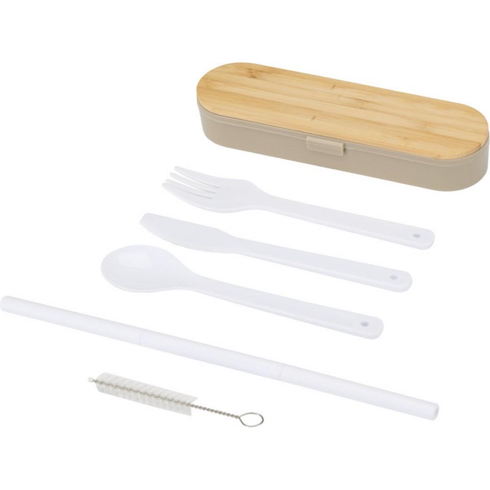 Floso Bamboo Lid Plain Cutlery Set