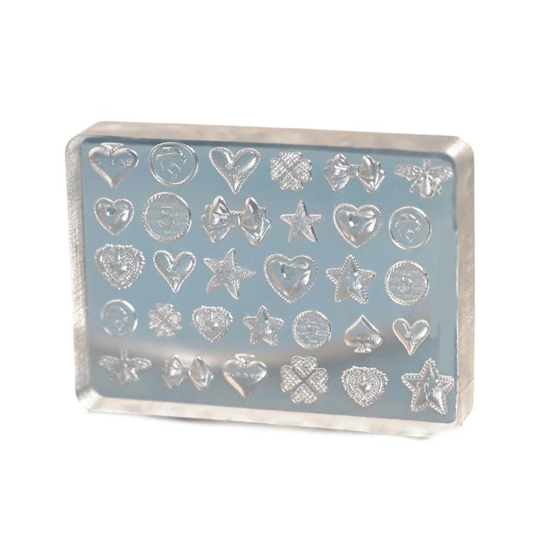 

Silicone Nails Art Moulds Accessory Molds Fortunate Theme Nails Decorative Mold Silicone Texture for Various Types 1