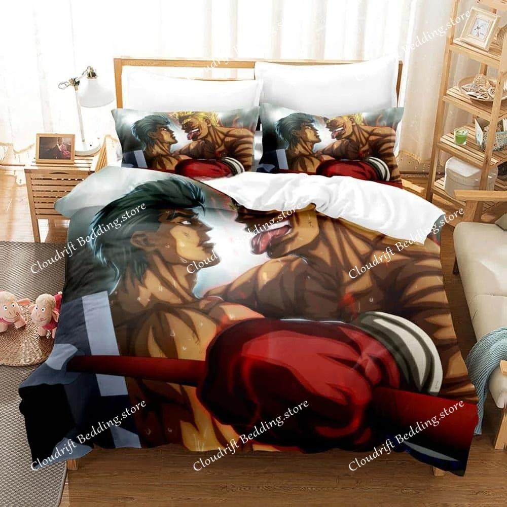 Nuovo Set Biancheria da Letto Anime Hajime No Ippo Copripiumino Piumone Set da Letto Coperta Copricuscino King Queen Twin Size Ragazzi Ragazze Adulto