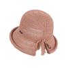 Summer hollow breathable knitted fisherman hat with rolled edge basin hat, fashionable sun protection and sunshade hat for women