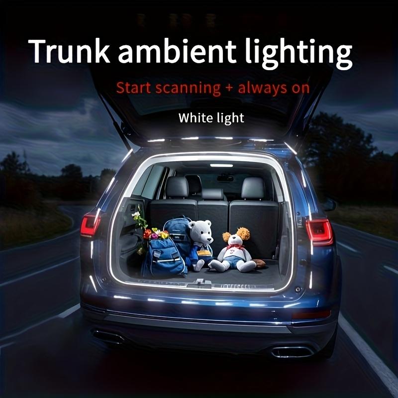 2m/4m Car Trunk Light Strip Flexible PVC Soft Led Light Strip Hidden Trunk Automatic Induction Lamp Universal for Suv/Mpv/Sedan