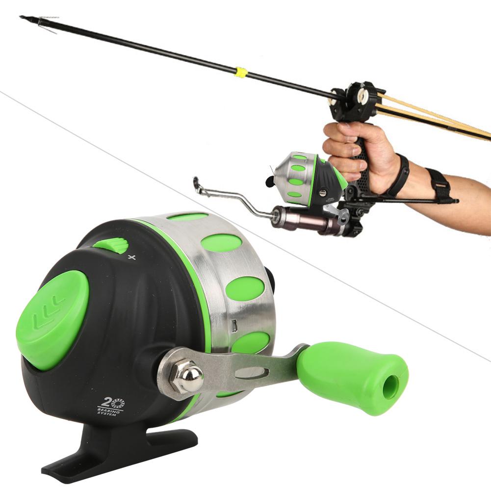 Metal Stainless Steel High Speed Ratio Fishing Wheel Die Casting Spool Wrist Outdoor Reel Tool AccessoryJG35G Green