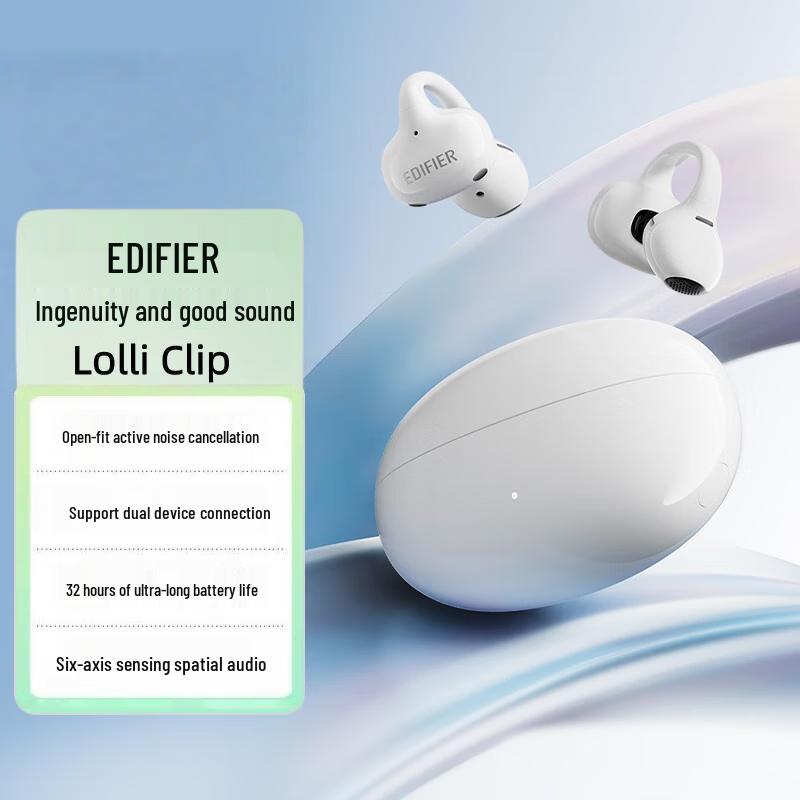 Edifier Lolli Clip ANC Ear Clip Bluetooth Earbuds