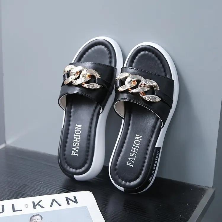 Sandals Ladies Flat Heel Platform Sandals Ladies Candy Color Casual Slippers Ladies Shoes Sandalias De Las Mujeres 2024