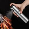 Silver Olive Oil Sprayer Bottle Stainless Steel Pump Oil Dispenser for Cooking Frying Grilling