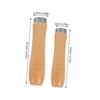 HOMSFOU 10 Pieces Wooden File Handles, Portable File Handles, Ergonomic File Handles, Durable File Grip, Crafts, Replacement File Handles, Multi-Purpo