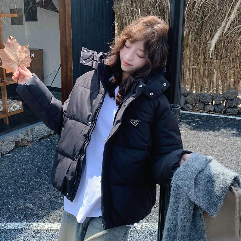 Short Down Jacket for Women Hooded New Winter Loose Thickened Cotton Jacket Outer Jacket