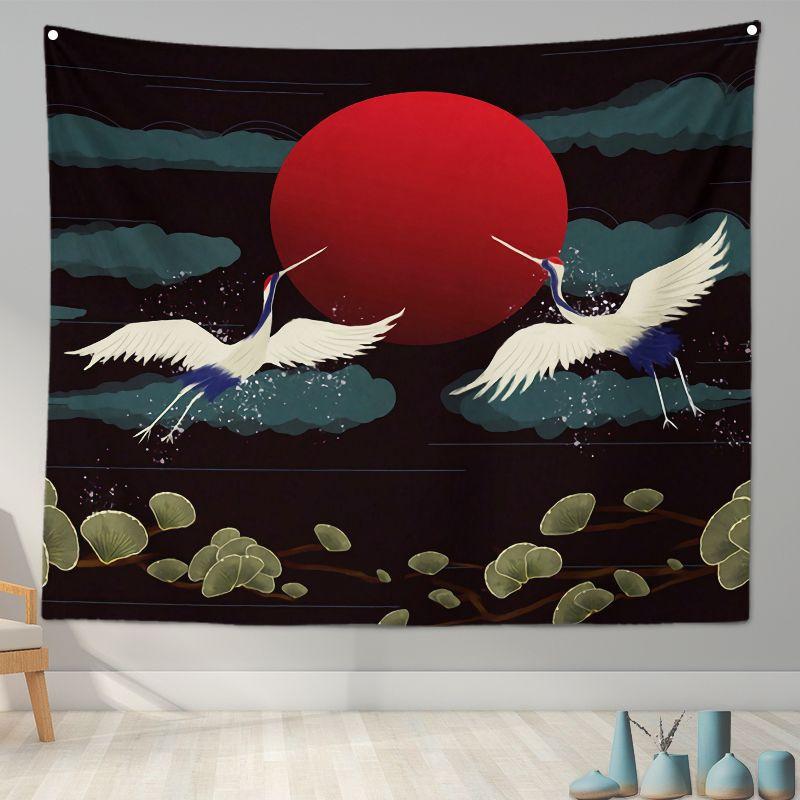 Home Decoration Japanese Ukiyo-e Tapestry Kanagawa Surf Hanging Cloth Wine Shop Japanese Tapestry Hanging Painting