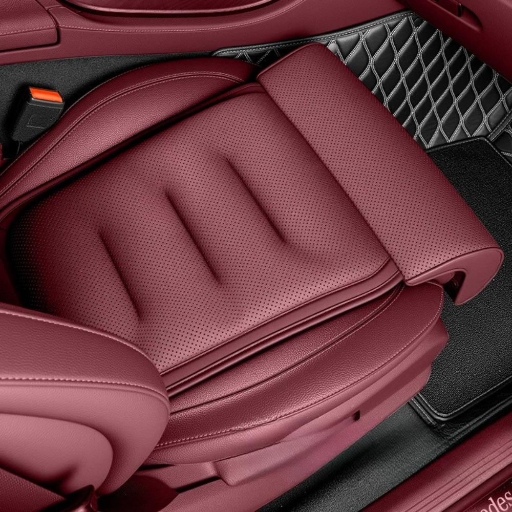 Suede Cover Car Seat Cushion Thick Padding Seat Extender New Memory Foam Leg Support