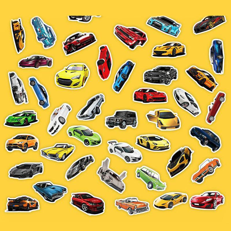 50 ks samolepek graffiti závodního auta Samolepka na auto na laptop kytara zavazadla na skateboard