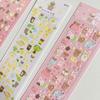 Korea Popular Cute Cartoon Bear Laser Stickers Girl Heart Cute Decoration Diy Material Goo Card Stickers
