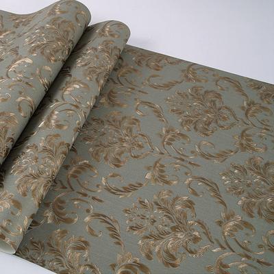 Eurpean Vintage Damask Floral Wallpaper Rolls 3D Embossed Home Decoration Living Room Wallpaper Hair Salon