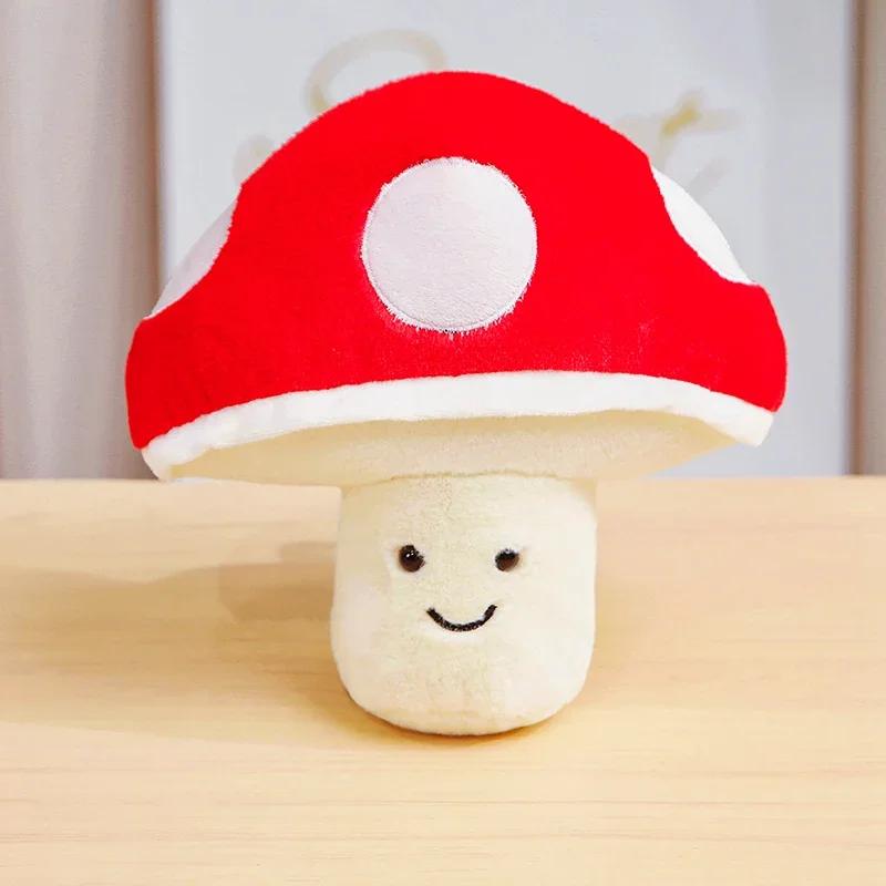 Levensechte Paddenstoelen Pluche Pop Pluizig Knuffeldier Kleurrijke Giftige Paddenstoel Requisiet Kinderen Baby Creatief Cadeau Kamerdecoratie 22cm
