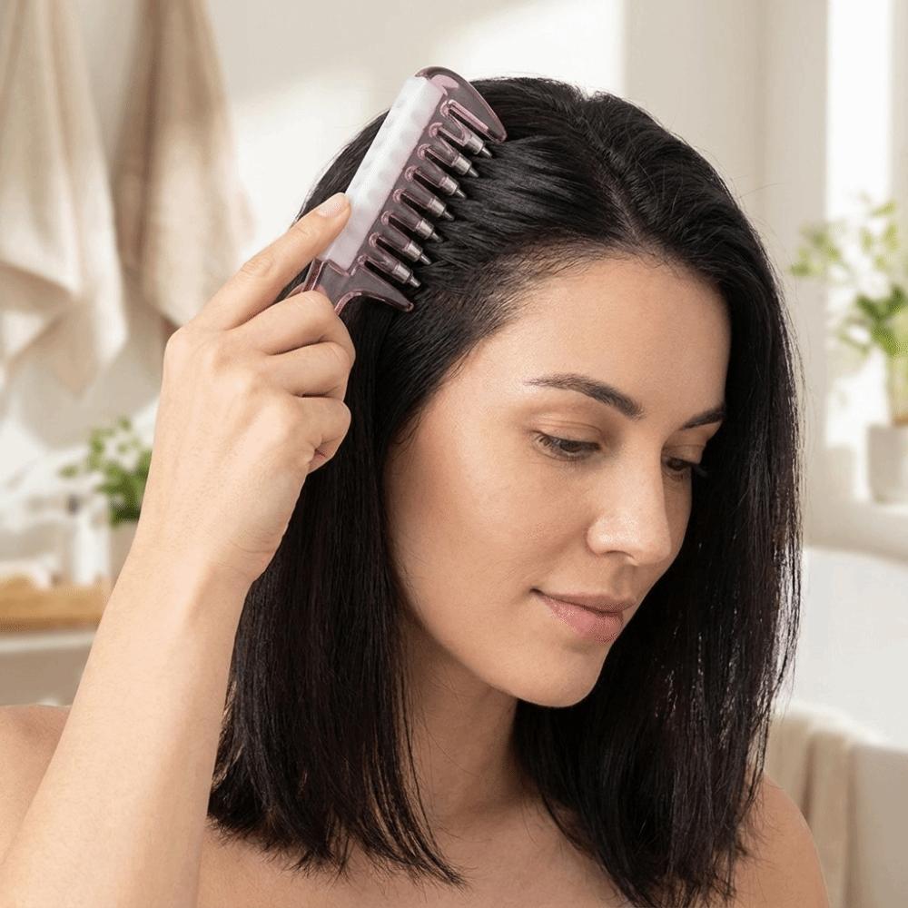 Wide-tooth Hair Firming Applicator Anti-Static Scalp Massage Comb Hairdressing Combs Male Beard