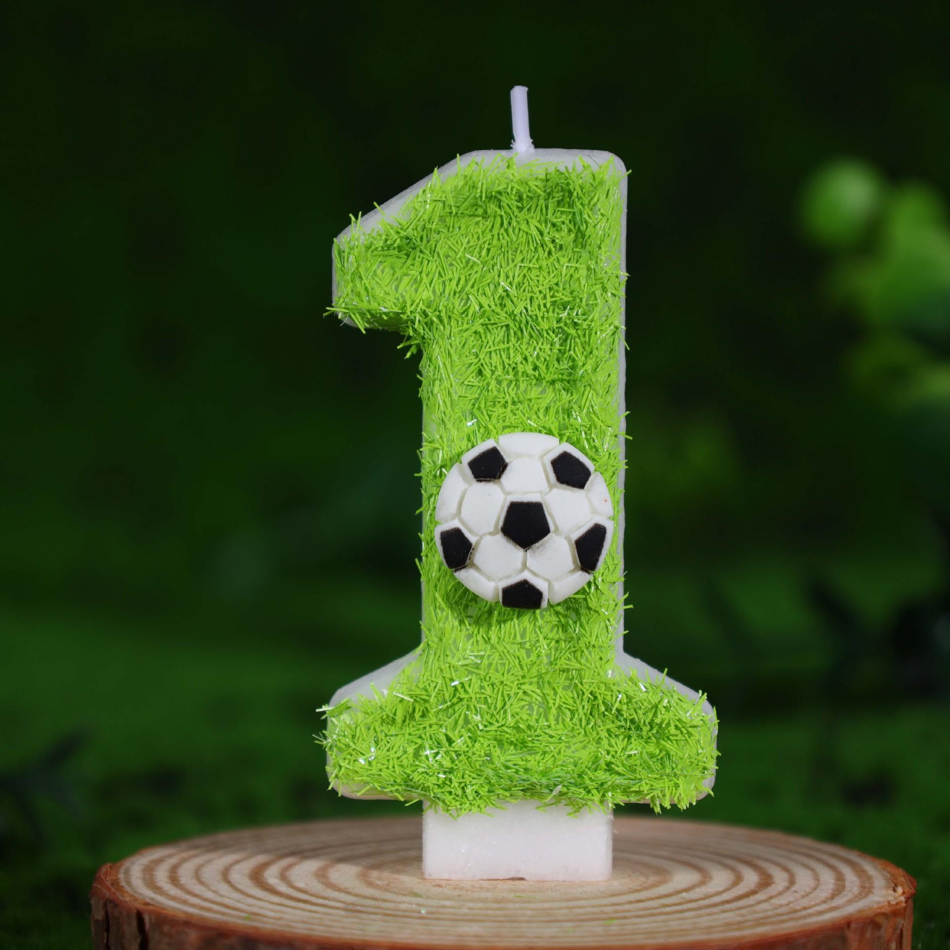 

Sports Football Digital Birth Date Candle Cake Celebration Party Decoration Football Loves Birthdays Handmade Digital Candle