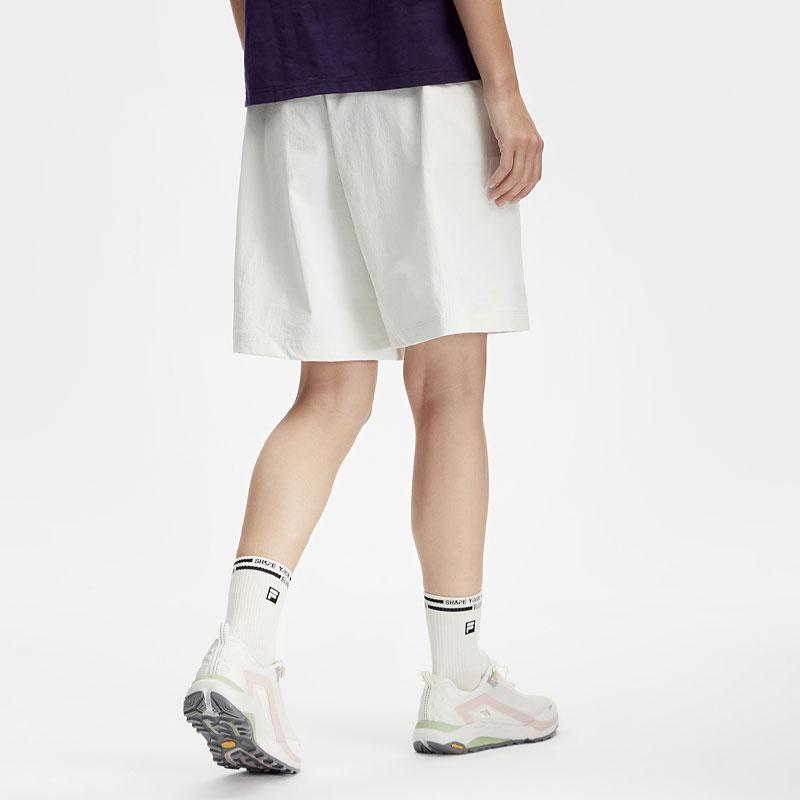 FILA Solid Color Straight Leg Sports Woven Casual Shorts Women shorts Light-Green A11W417805F-LG