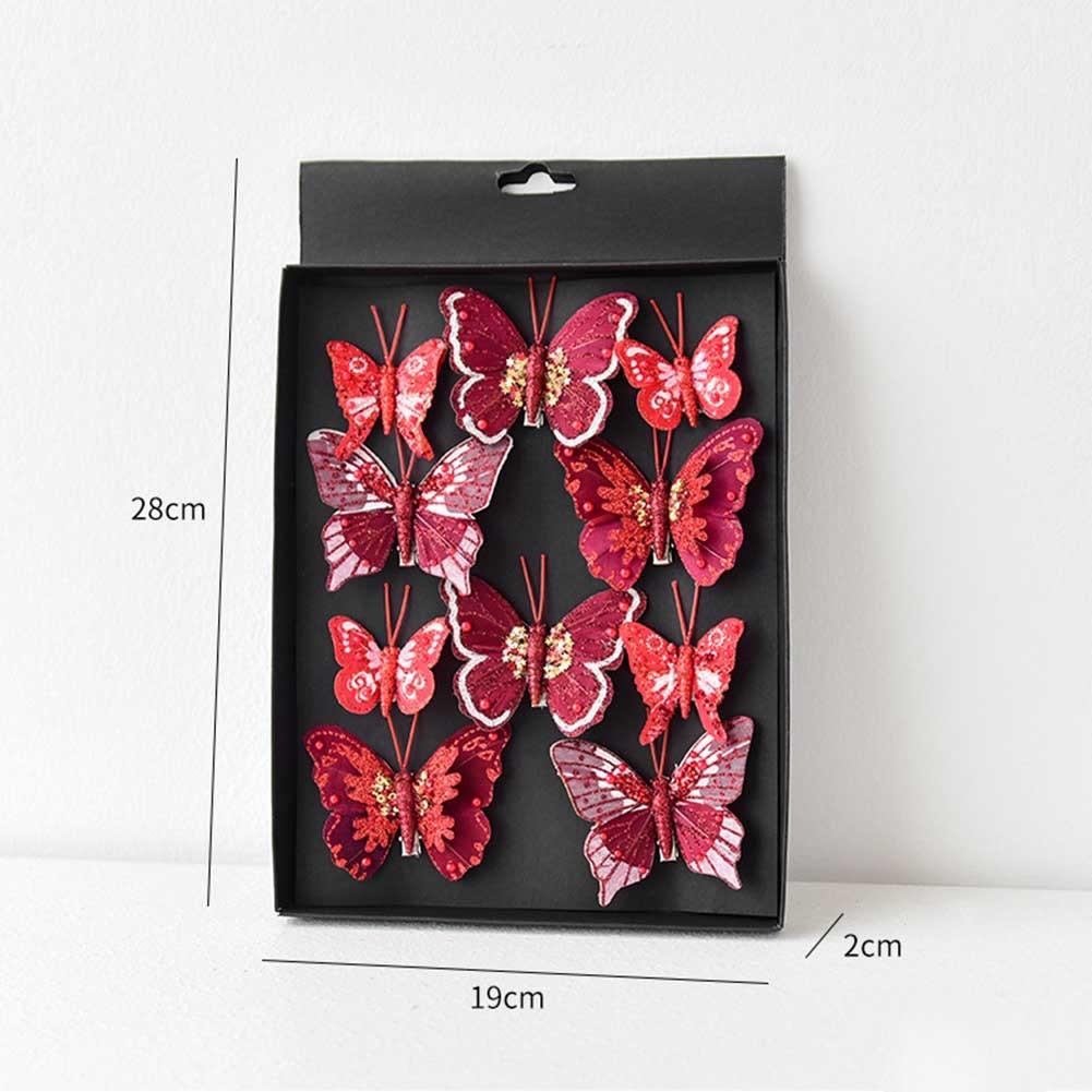 Butterfly Christmas Decoration Handmade Butterfly Set