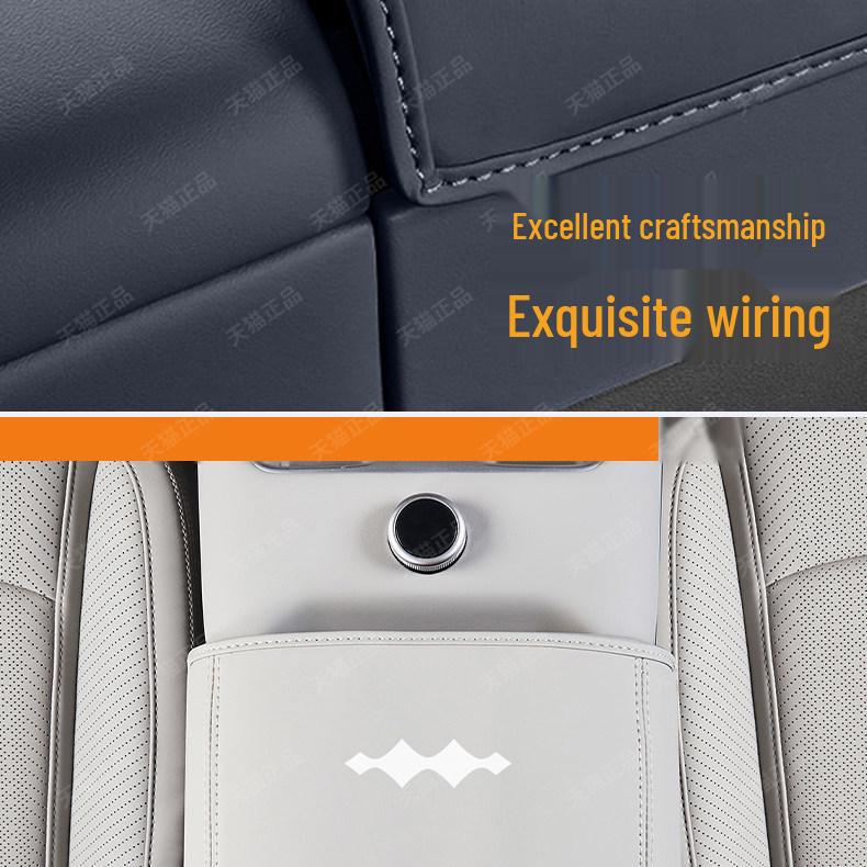 Equation Leopard Titanium 7 Armrest Box Cover - Original Color Pad for Interior Protection.