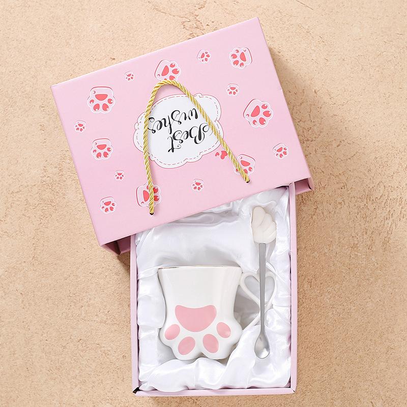 High-Value Cat'S Claw Mug, Girl'S Ceramic Cup, Cute Gift Box, Girlfriend Couple Gift, Wedding Gift