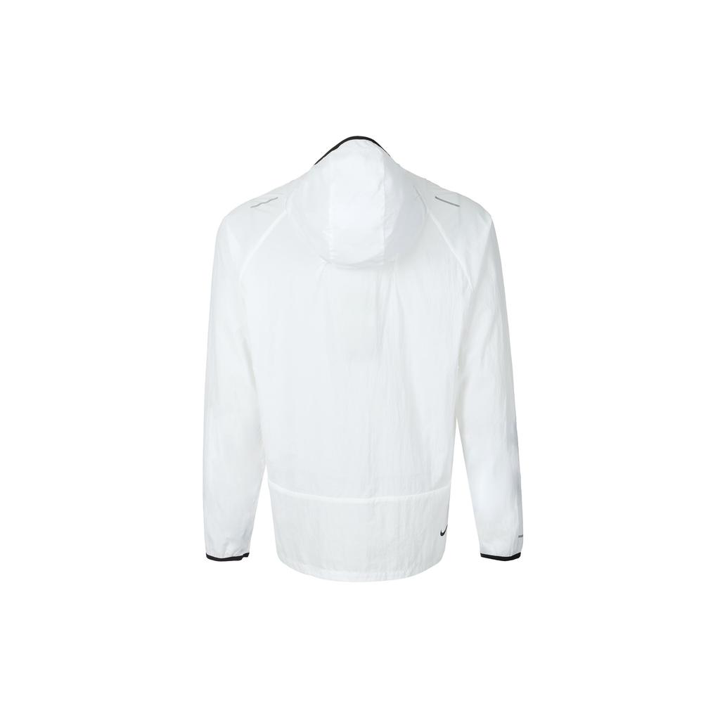 Nike Trail Aireez Solid Color Logo Zip-Up Long Sleeve Jacket Men Jackets White DX6884-100