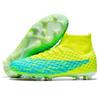 2025 new football shoes men's high-top students TF broken nails AG long nails adult breathable training shoes women's non-slip