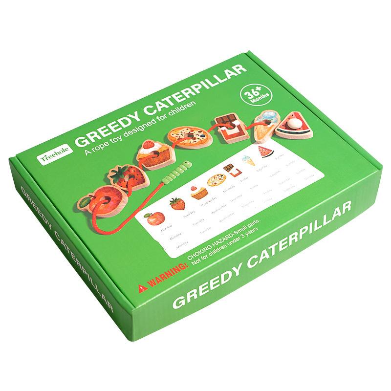 

Early Education, Gluttonous Caterpillar, Rope And Beading Game, Concentration, Logical Thinking Training, Children S Toys, Montessori Teaching Aids