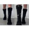 Lace-up Thickened Women Boots Thick-heeled Thick-soled High Warm Snow Comfortable Cotton Shoes  Winter Ladies Girls