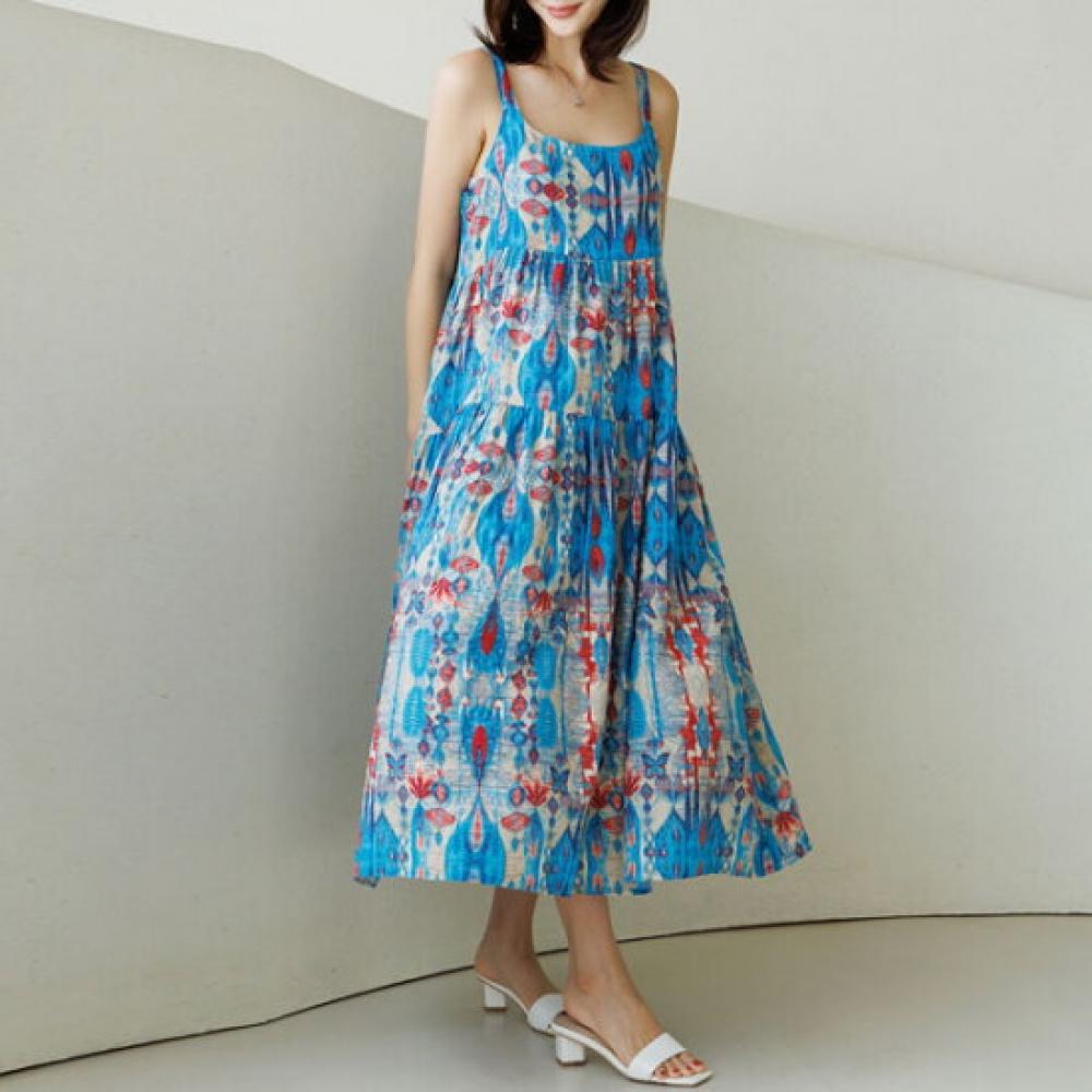 Dedra Comus Long Sleeveless Dress Opd3092