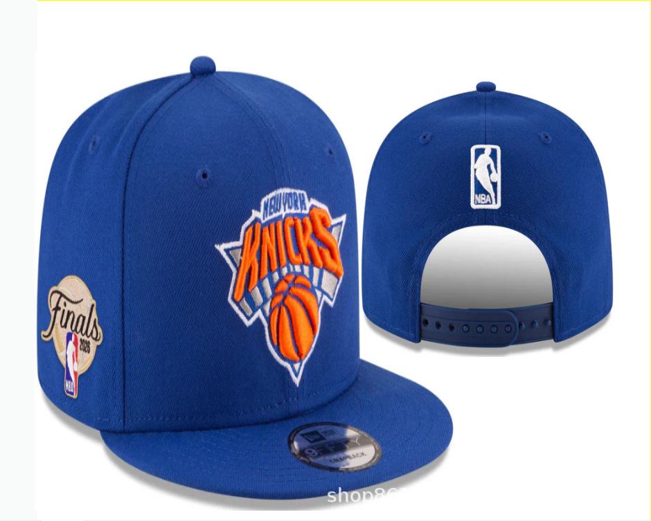 Basketball League Championship Cap Knicks Team Baseball Cap Adjustable Flat Cap Finals Hat Adjustable (54cm-62cm)