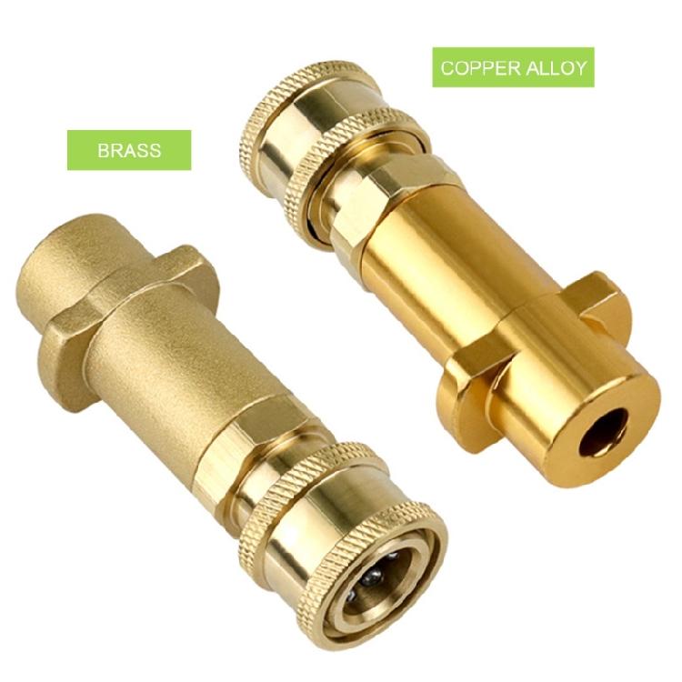 Brass Adapter for High Pressure Cleaner Pressure Washer Adapter,Secures Fit for Foams  Pots and Nozzle Cleaning Tool
