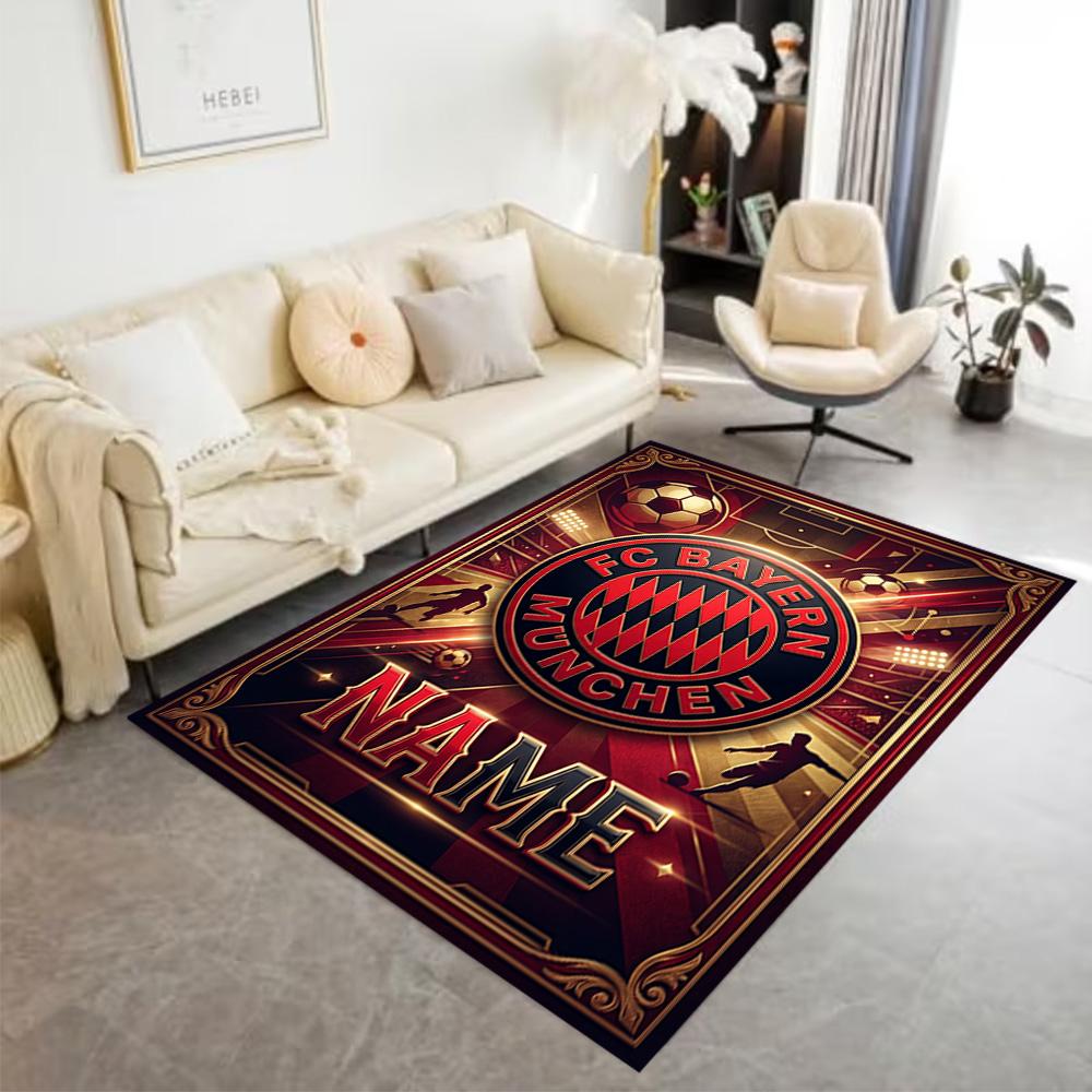 Bayern Munich Soccer Poster Carpet Design for Kitchen Living Rooms Dormitory Dining Room Anti-slip Rug Office home decor Gift for Festivals