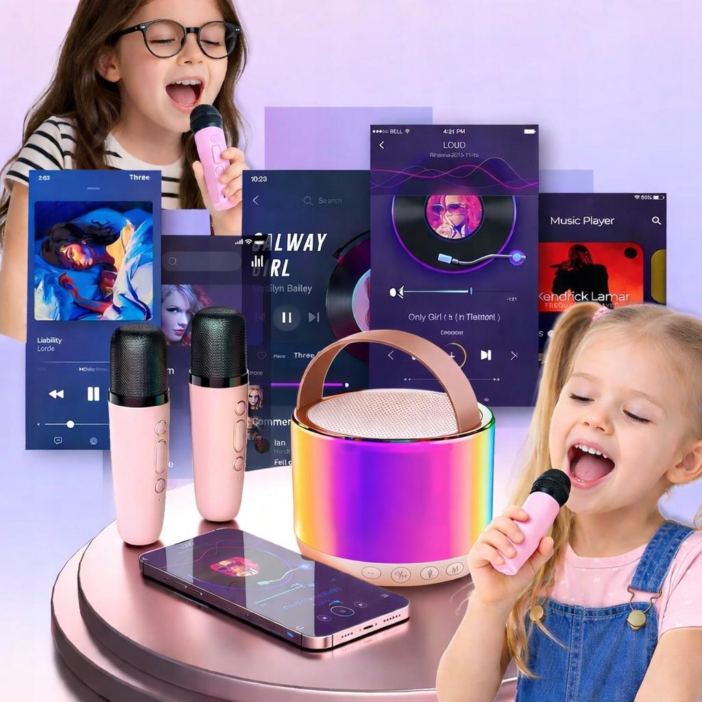 [PACZB] Karaoke Set Speaker 2 Microphones BLUETOOTH USB SD MINI JACK Z3344