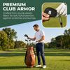 10pcs EVA Surface Golf Iron Head Covers Durable Fabric Head Protect Cover  Fits Most Iron Clubs