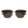 Gucci Letter Design Rectangular Sunglasses Men Sunglasses Tortoise GG1499SK002