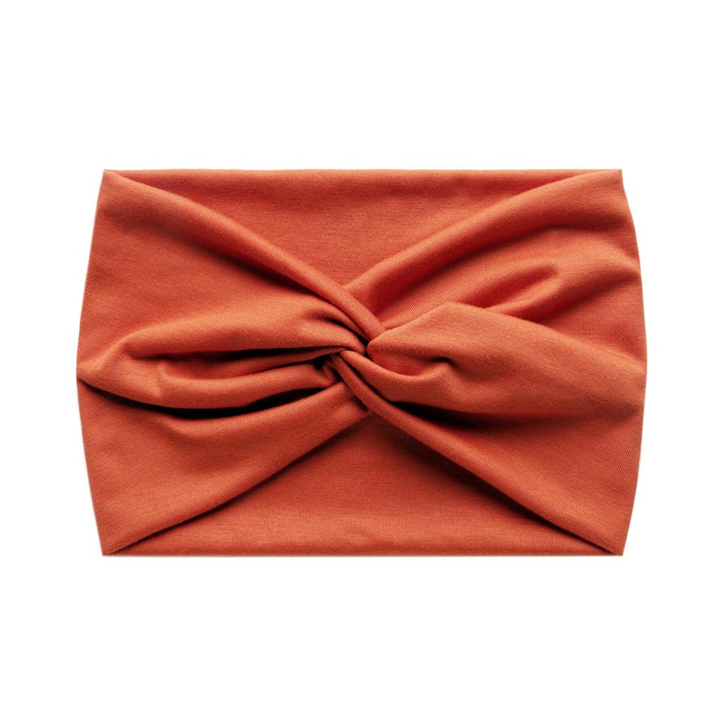 Faixa de Cabelo Esportiva Elástica Cruzada Cor Sólida Versão Larga 18cm Feminina Antiperspirante Absorvente de Suor Acessórios de Cabelo