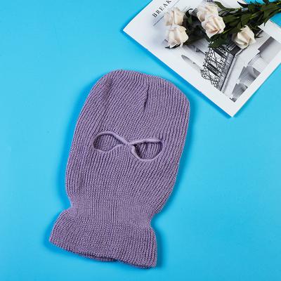 1PC Winter Knit Cap Warm Soft 2 Holes Full Face Ski Hat Hood Motorcycle Helmet Army Tactical Hat Fashion Women Men NEW