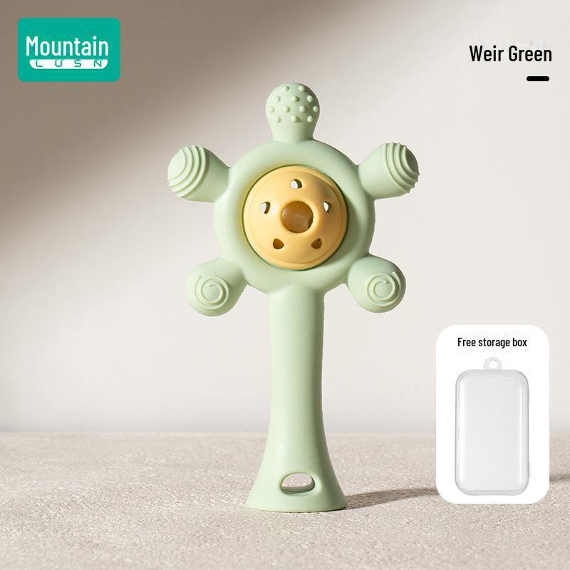 

Погремушка-прорезыватель для зубов Rushan, пригодная для кипячения, для детей от 0 до 1 года, идеально подходит для детей в возрасте от 3 до 6 месяцев, прорезывающихся зубками.