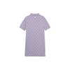 New MLB Short Sleeved Dress Women's Purple 3FOPM0233-43LDL