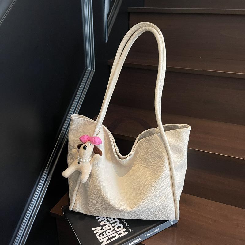 Simple and versatile bag women's large-capacity new casual shoulder bag niche class commuter tote bag