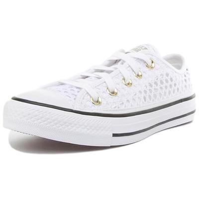 Chuck Classic All Star Comfortable Non-Slip Durable Low-Top Skate Shoes Women Sneaker White 565495C