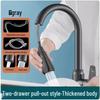 Stainless Steel Pull-Out Kitchen Faucet
