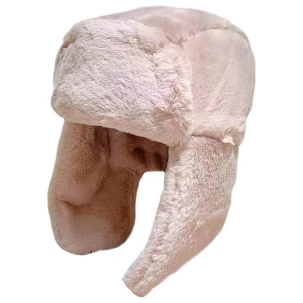 Thickened Plush Winter Hats Outdoor Cycling Warm and Cold Plush Hat for Cold Weather Skiing and Cycling