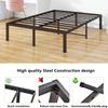 Bed Frame 120x200 Cm Metal, Sturdy Platform Bed with Headboard, Noiseless, Easy Assembly, No Box Spring Needed, Ideal for Couples & Guest Rooms
