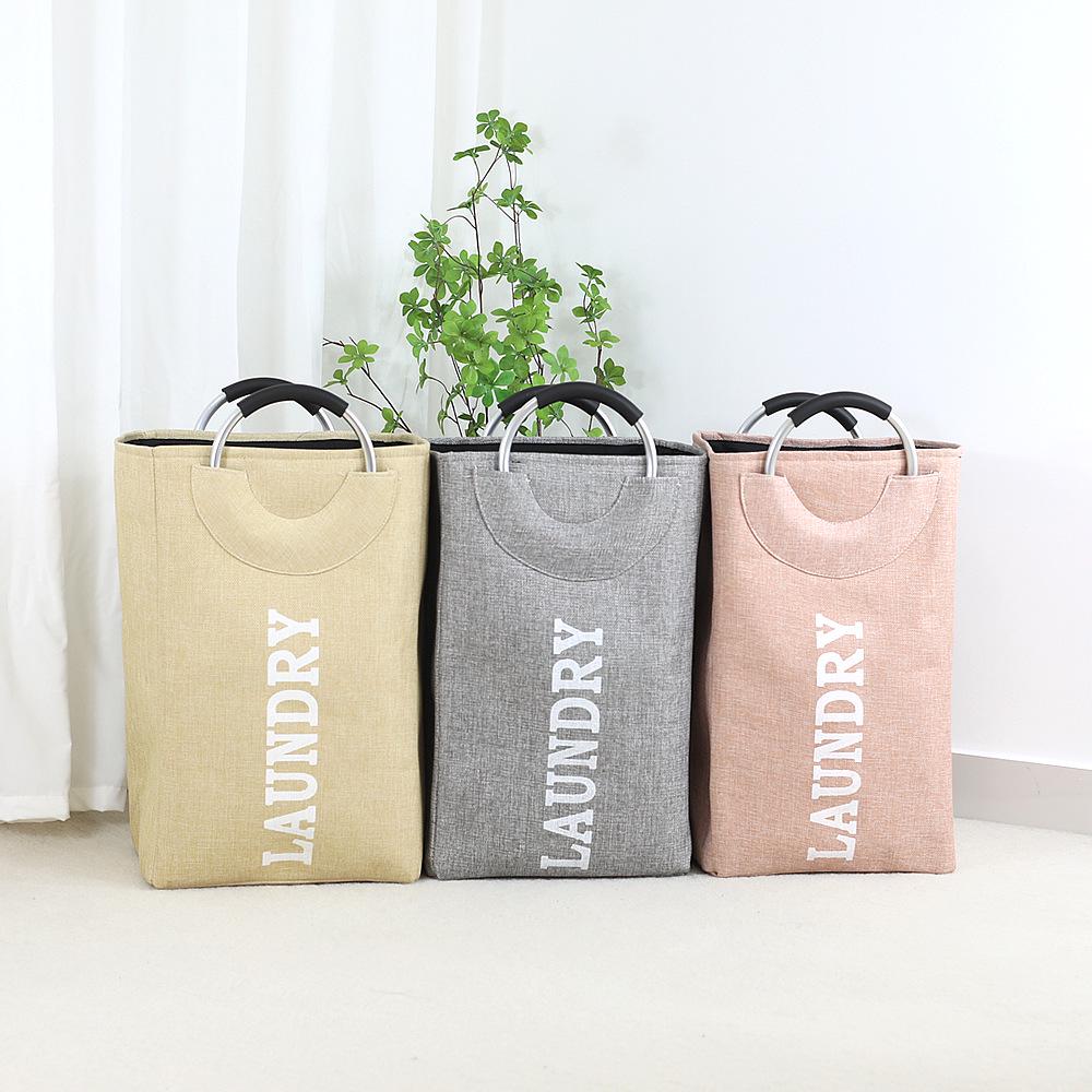 Foldable Large Capacity Cotton & Linen Laundry Basket with Thickened EVA - Ideal for Clothes, Toys, and Quilt Storage
