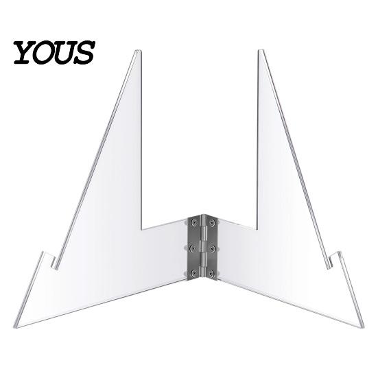 Sports Memorabilia Display Championship Belt Stand, Clear Acrylic Wrestling Storage Solution Holder, Triangular Stable Support Rack for