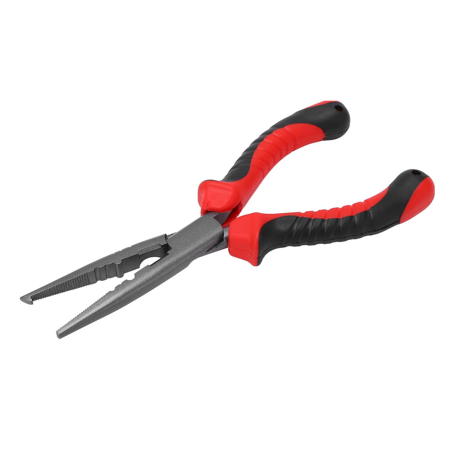 

Fishing Crimping Pliers Curved Mouth Design High Hardness Anti Corrosion Multifunctional Hook Removal Pliers for Outdoor