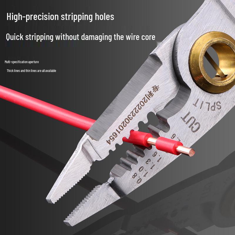 New Electrician's Multifunctional Wire Stripper and Cutter with Looping and Separating Pliers