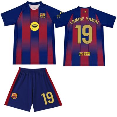 2025-26 Barcelona Home Jersey #9 Lewandowski #19 Yamal Football Jerseys